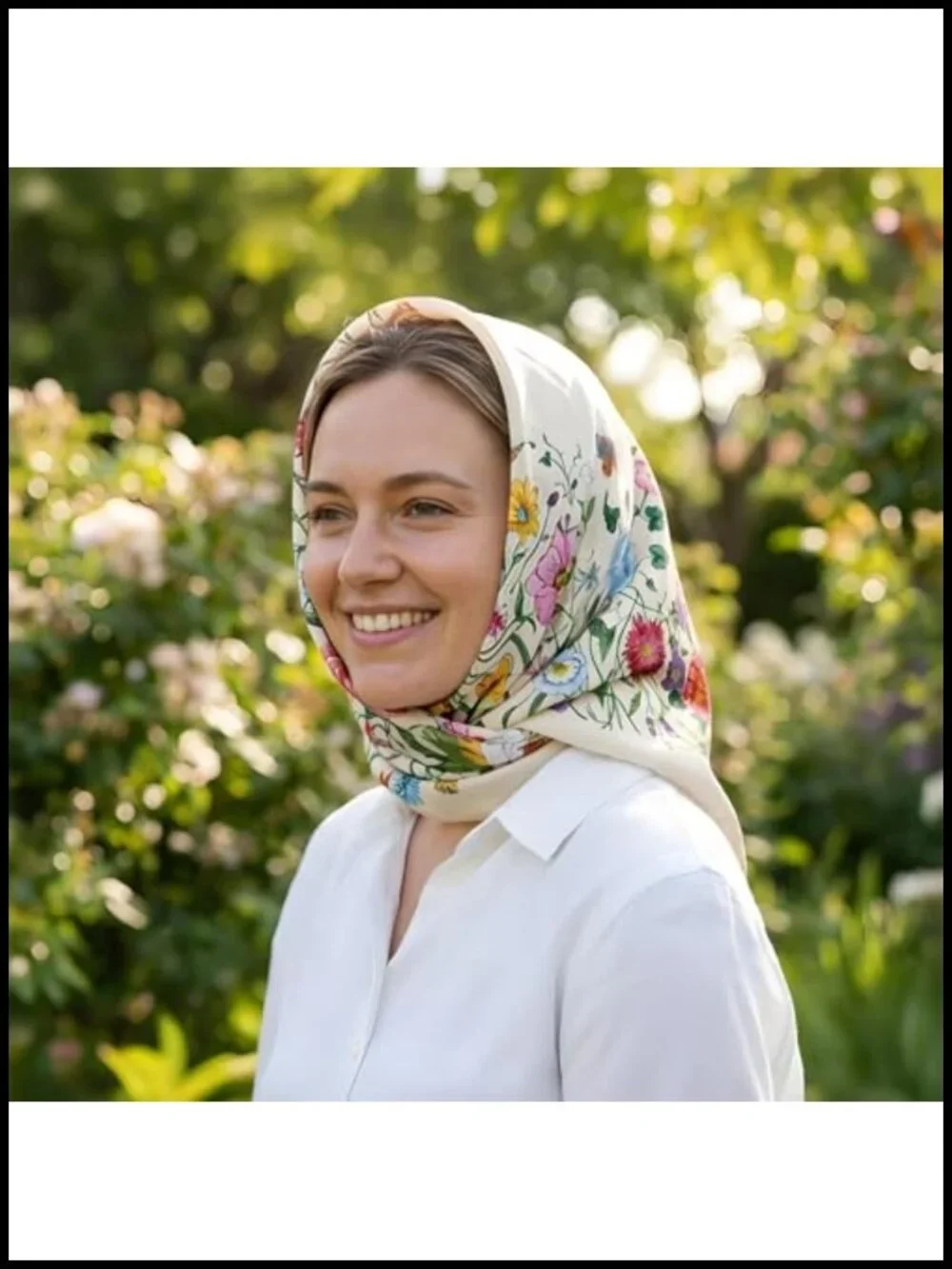 35x35 Silk Feel Lightweight Square Fashion Scarf Headscarf Bandana